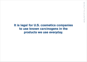 Legal to use known carcinogens