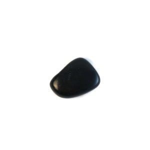 Three Charmed Gems Black Obsidian Tumbled Stone