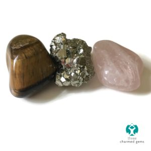 Get Unstuck in the New Year Tiger Eye Pyrite Rose Quartz